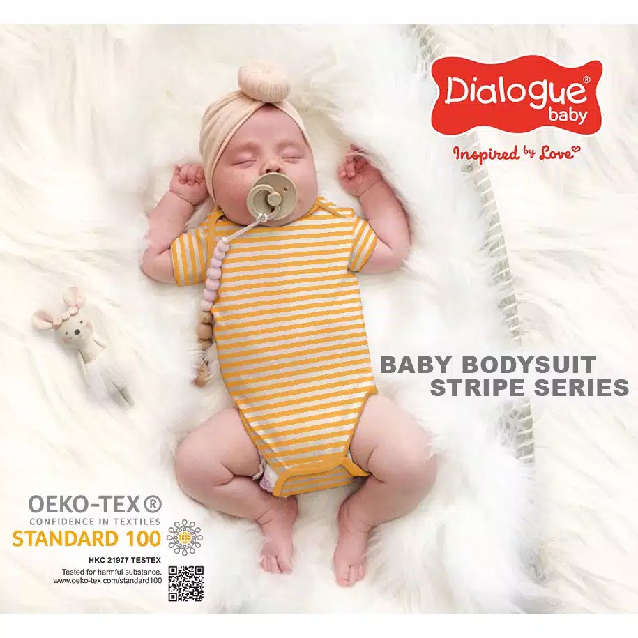 Baby Bodysuit DFB0013 Stripe Short Sleeve B - Dialogue Baby