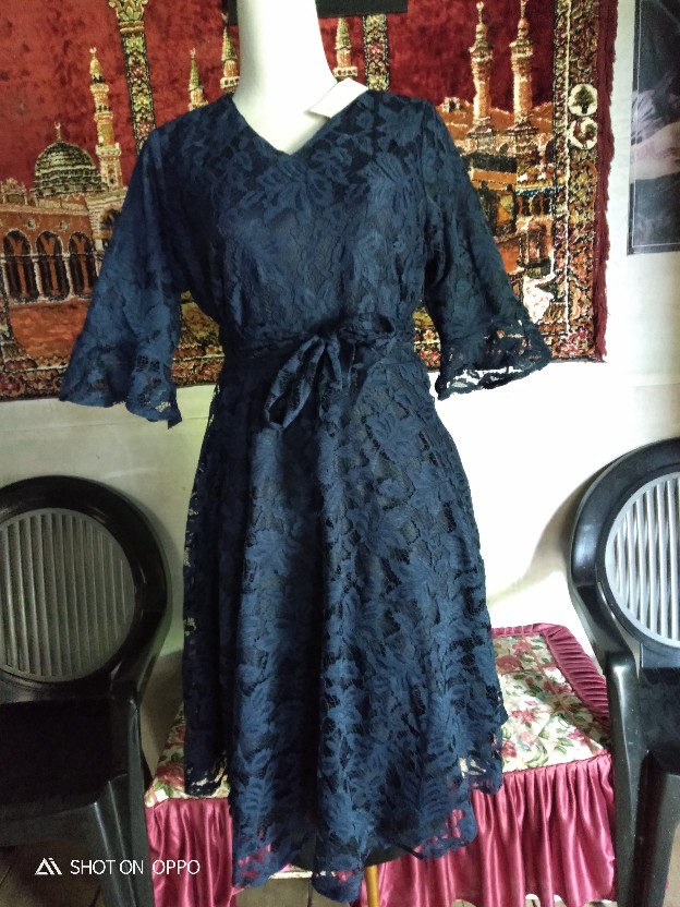 Luve Collectons - Dress Brukat Wanita  -dress Brukat Pesta - Dress Pesta Brukat - Brukat Dress Pesta