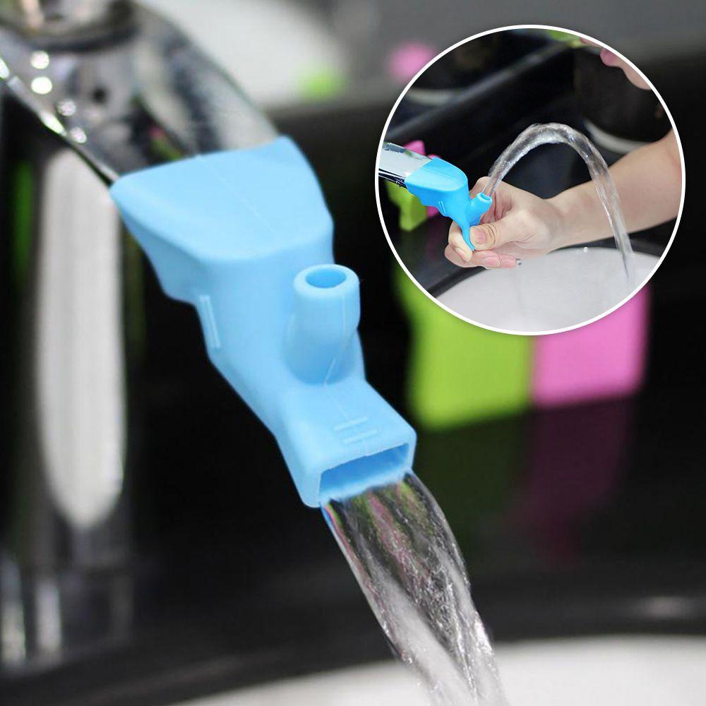 TOP Ekstensi Hemat Air Alat Kamar Mandi Rumah Portable Silicone Faucet Extender