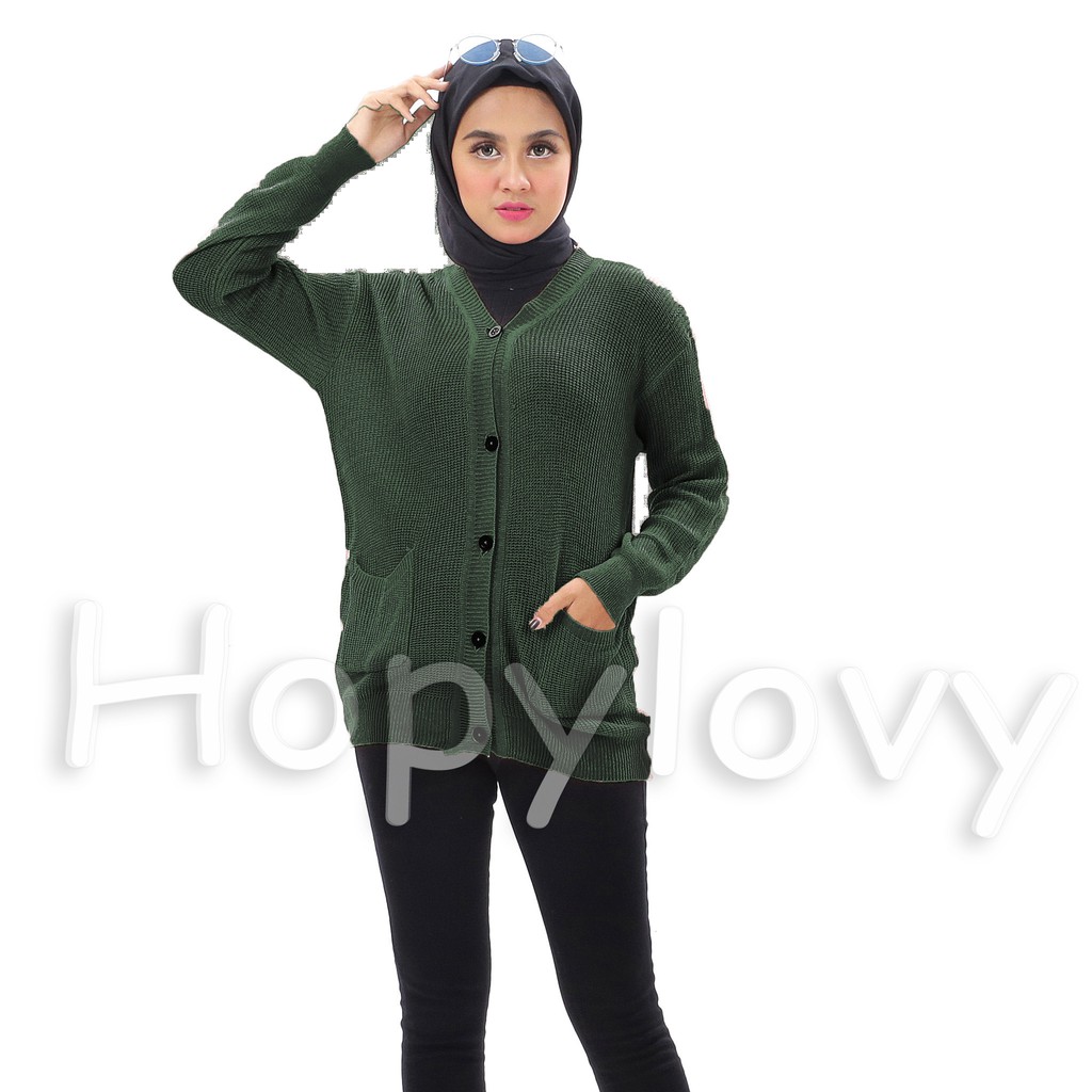 HOPYLOVY SALE - Cardigan Rajut Wanita Merissa Outer