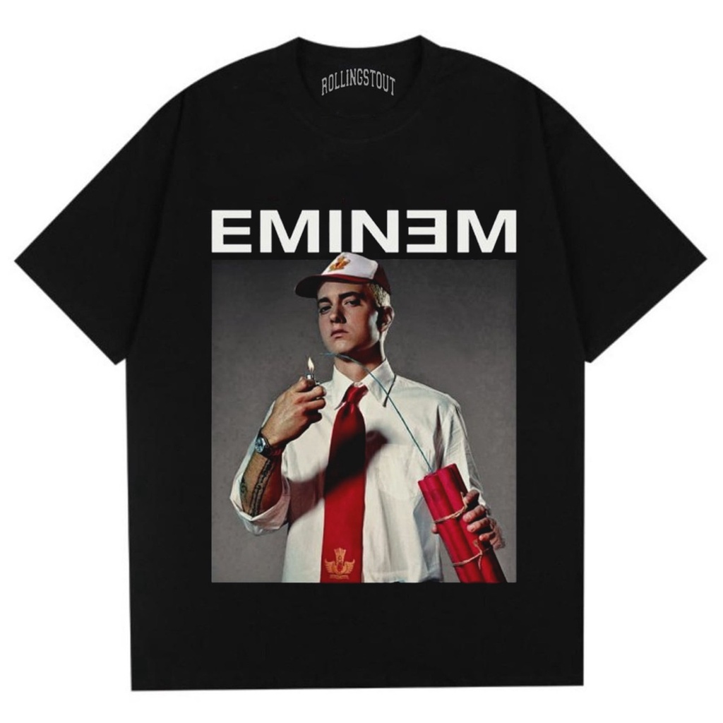 Rollingstout Tshirt  - Eminem SD | Kaos Band  | Parodi Plesetan | BAJU MUSIK METAL ROCK