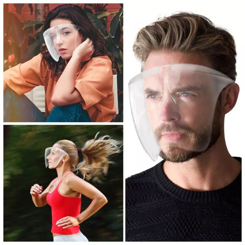Face shield bahan Acrylic tebal bening anti fog anti debu anti virus Best Quality Bubble free /COD