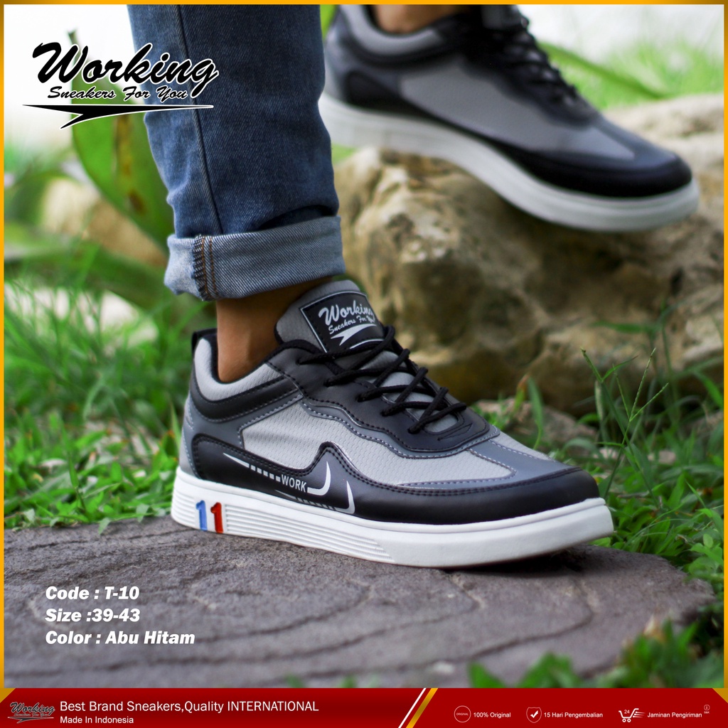 Working Snekers For You Sepatu Pria Import T-10