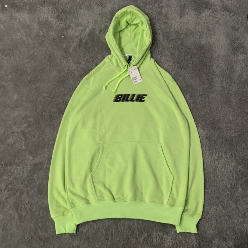 Sweater Hoodie H&amp;M Billie Eilish Light Green Fulltag &amp; Lebel