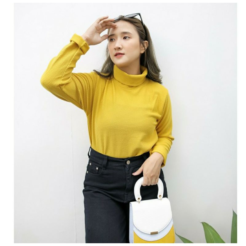 Turtleneck Knit Premium / Lengan Panjang