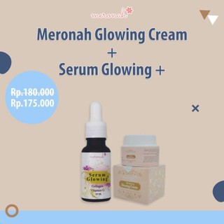 Paket Serum Glowing - Meronah Glowing Cream + Serum Glowing