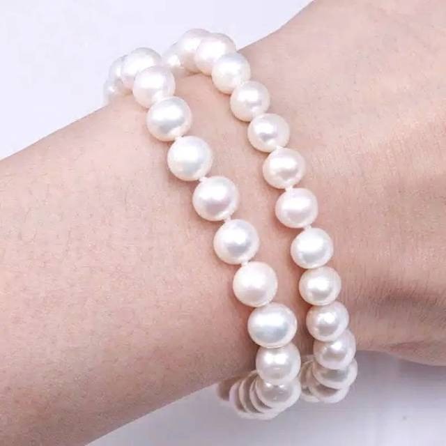 Gelang Mutiara Elastis 8mm Beads Pearl Korean Bracelet Handmade