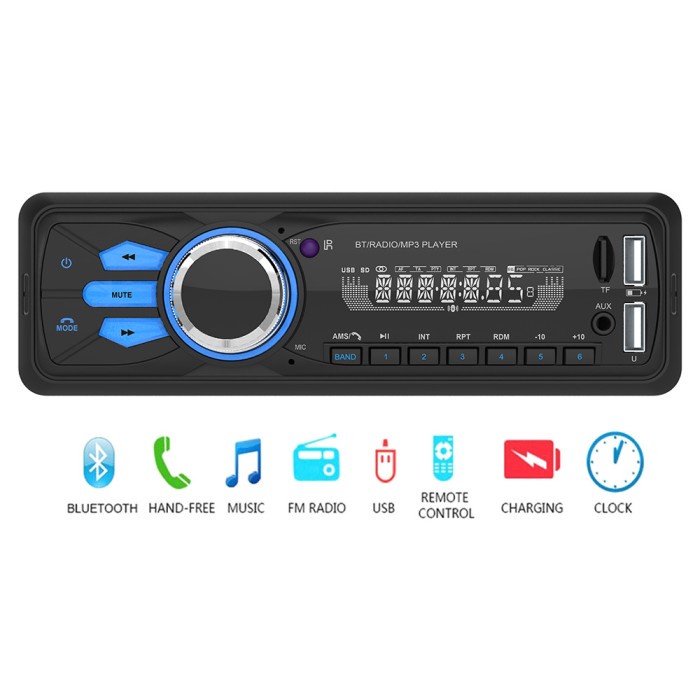 Taffware Tape Audio Mobil MP3 Player Bluetooth Wireless Receiver 12V