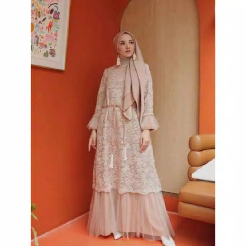 Mifami dress Brukat || dress bridesmaid || dress kondangan || dress wisuda 11 Maxi Agnia