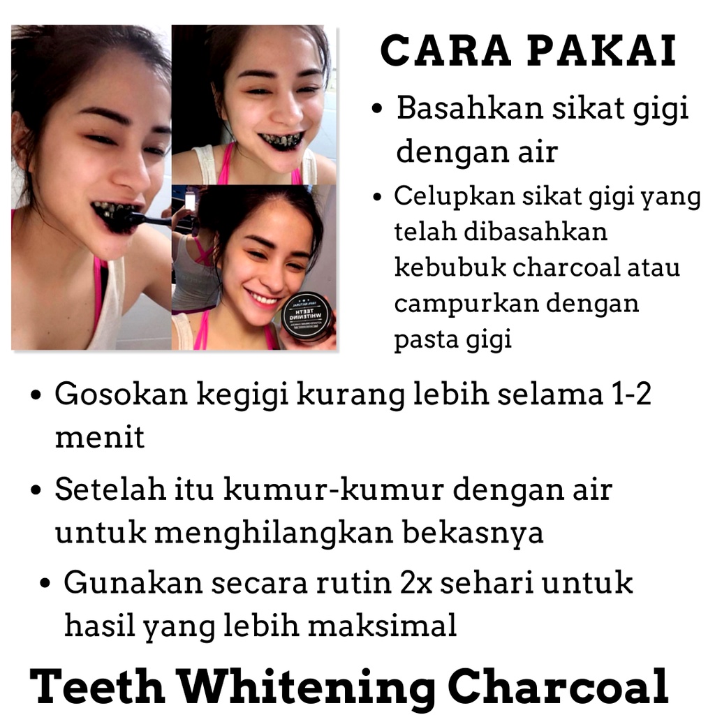 Alat Pemutih Gigi Kuning Cepat Permanen Odol Penghilang Krak Gigi Obat Pembersih Karang Plak Gigi Teeth Whitening Charcoal Powder Original