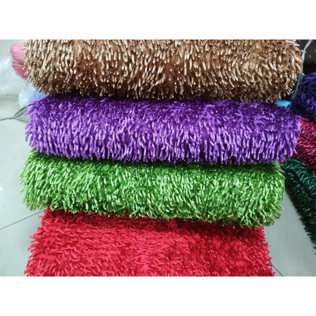 Karpet Cendol GLOSSY besar 150x200 Anti Slip/ microfiber / 200x150 / karpet Kilap / Doormart