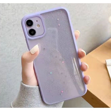 Soft Case Transparan Motif Bintang Glitter Untuk iPhone 11 11ProMax 6Plus 7 / 8SE20 7 / 8Plus Xs Xr Max