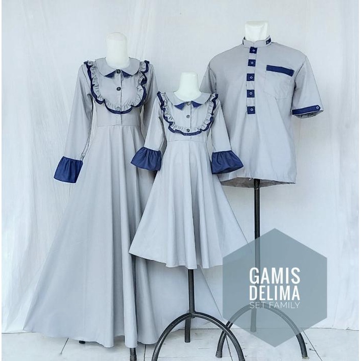 Gamis Delima Abu | Gamis Anak Perempuan | Gamis Dewasa | Gamis Couple | Gamis Katun Toyobo | Baju Unik | Baju Anak Unik | Baju Gamis Terjangkau | Baju Gamis Murah |gamis couple murah meriah