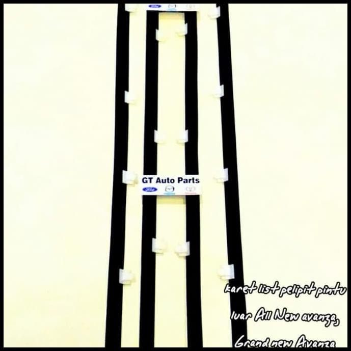 Karet List Pelipit Kaca Pintu Luar All New Avanza / Grand New Avanza