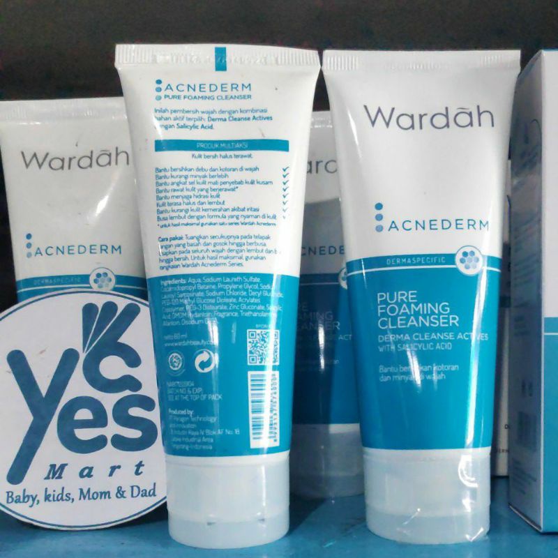 Wardah Acnederm Series Night Day Moisturizer Pelembab Toner Sabun Cuci Muka Jerawat Acne Seris