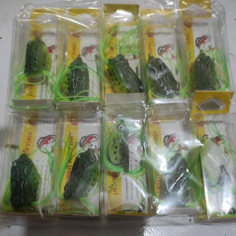 umpan pancing umpan casting bionik bentuk katak