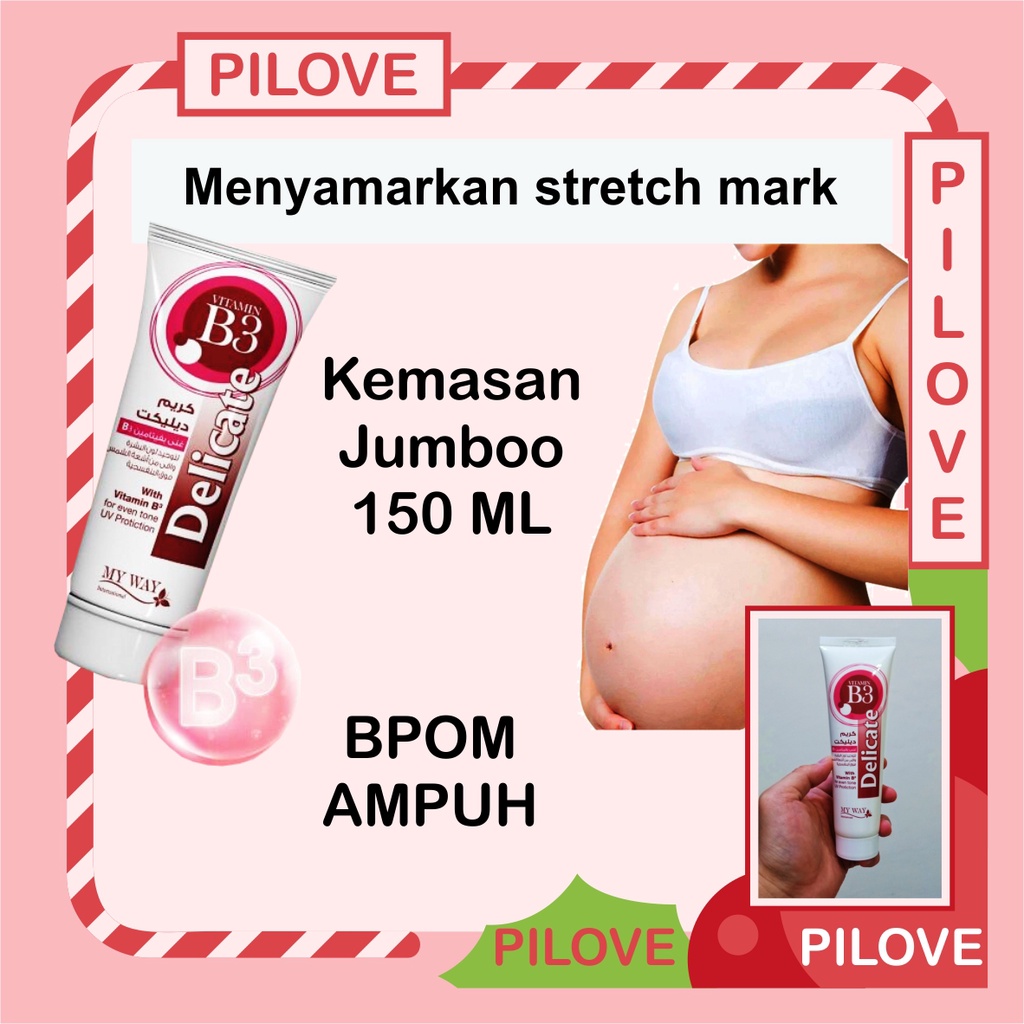 PILOVE - BISA COD Obat Salep Gel Lotion Cream Krim Penghilang Sterchmark / Strechmark Strech Mark Paling Ampuh Cream Penghilang Strecmark Sterch Mark Stretch Mark Cream Selulit Ibu Hamil dan Setelah Melahirkan Yang Paling Ampuh BPOM Permanen