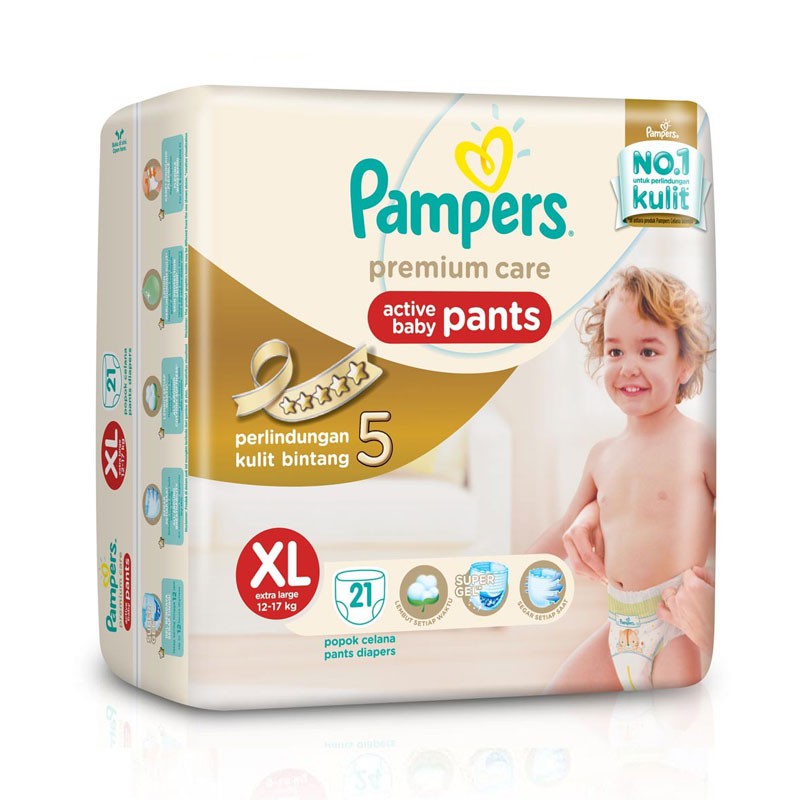 PAMPERS Popok Premium Care Pants XL-21