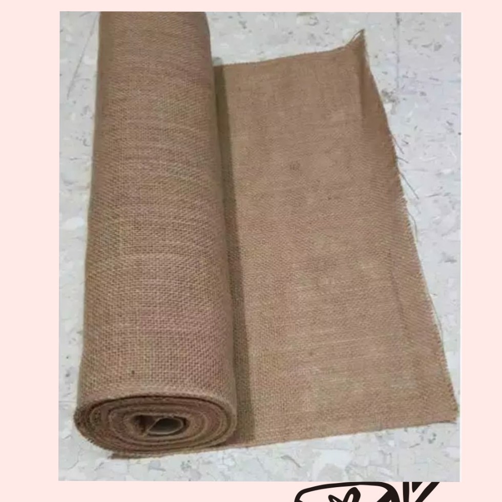 5 YARD - Lebar 48 cm | KARUNG GONI  BURLAP KAIN GONI COKLAT