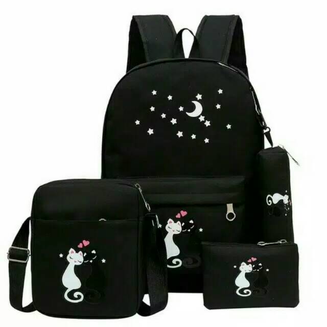 Bestseller ransel kucing love / ransel sekolah /tas murah