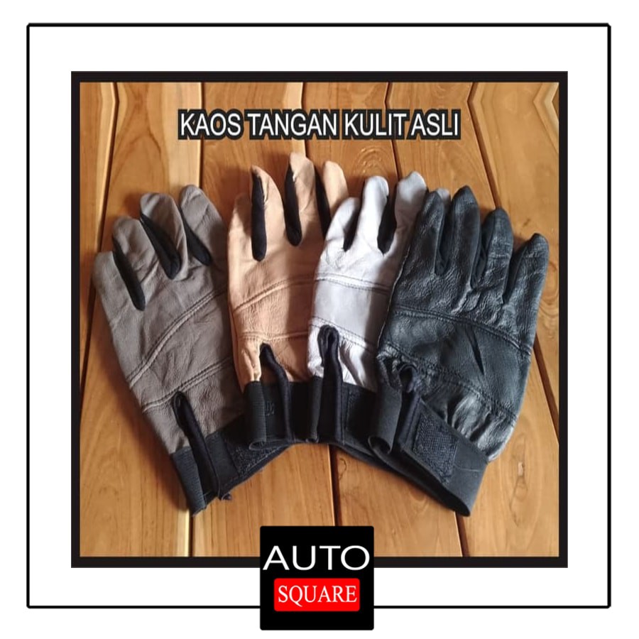 (DISKON) Sarung Tangan Kulit Asli Motor kaos Probiker Panahan Archery Glove oke