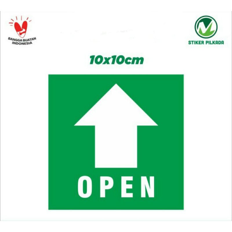 

STIKER VINYL OPEN 10x10CM
