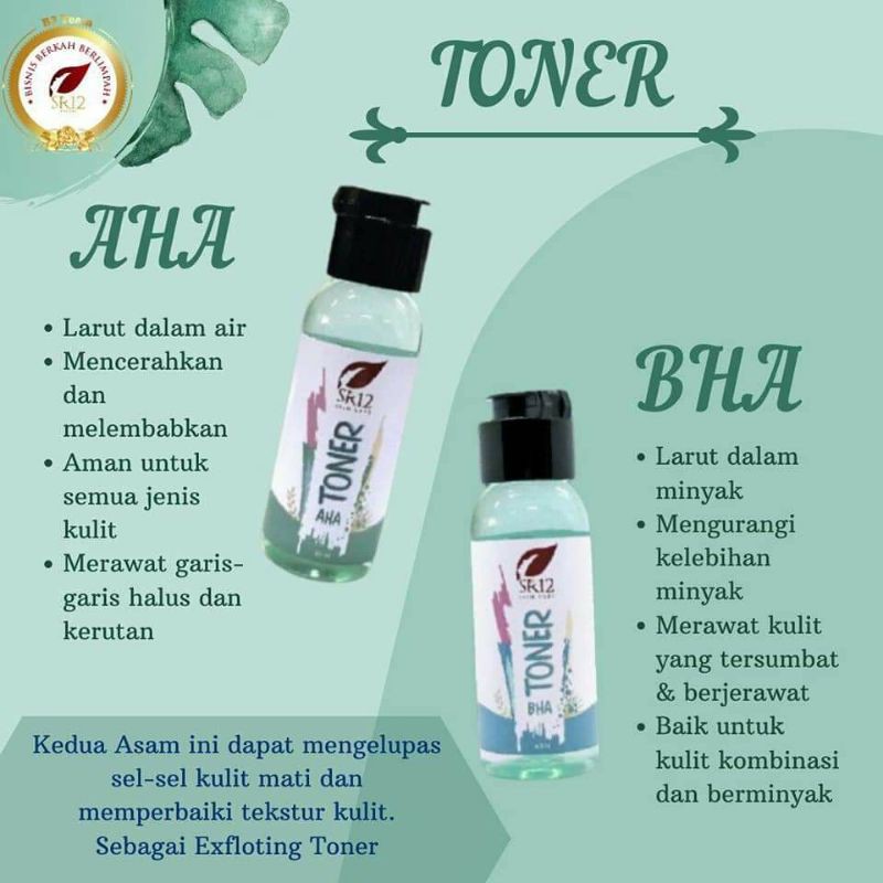 TONER BHA/EKSPOLIASI/PENGELUPASAN DEL KULIT MATI