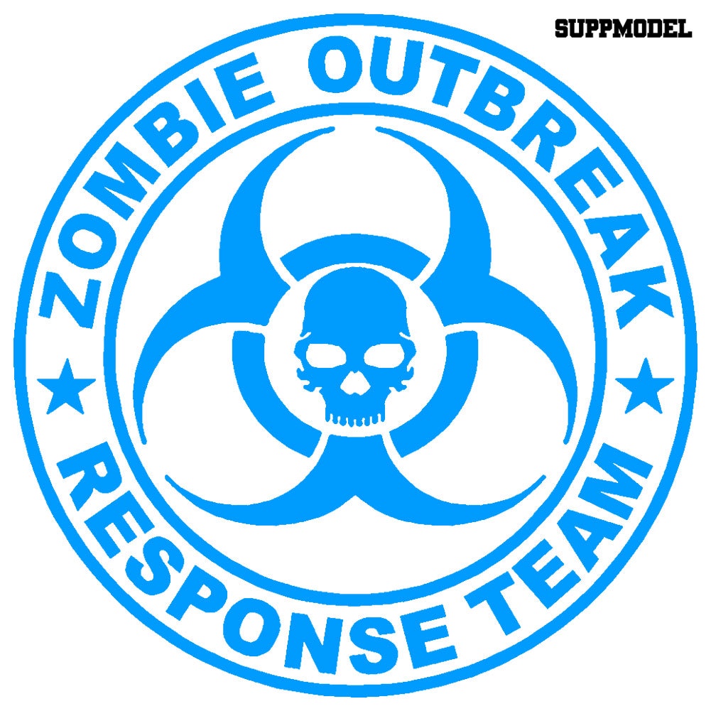 Stiker Reflektif Tema Zombie Outbreak Response Team Untuk Mobil