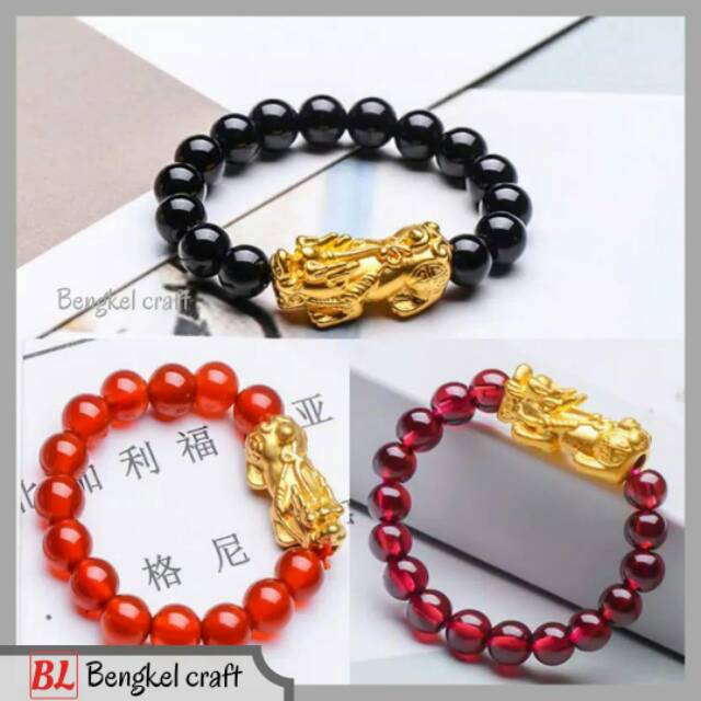 Cincin pixiu keberuntungan emas