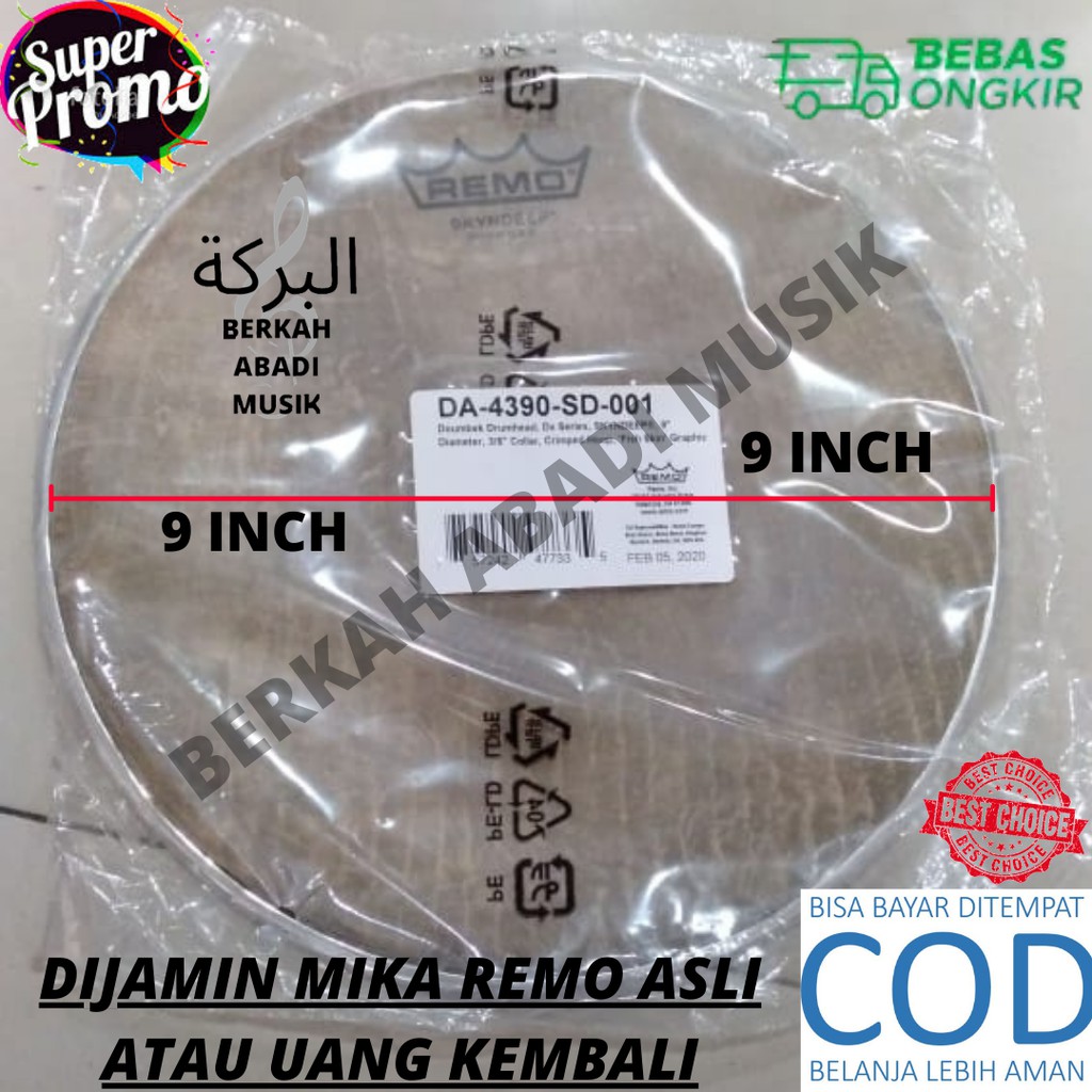 Mika remo 9 inch Bisa COD Bayar ditempat Mika Darbuka Remo Mika Remo Murah Mika Remo 9 inc FISHSKIN