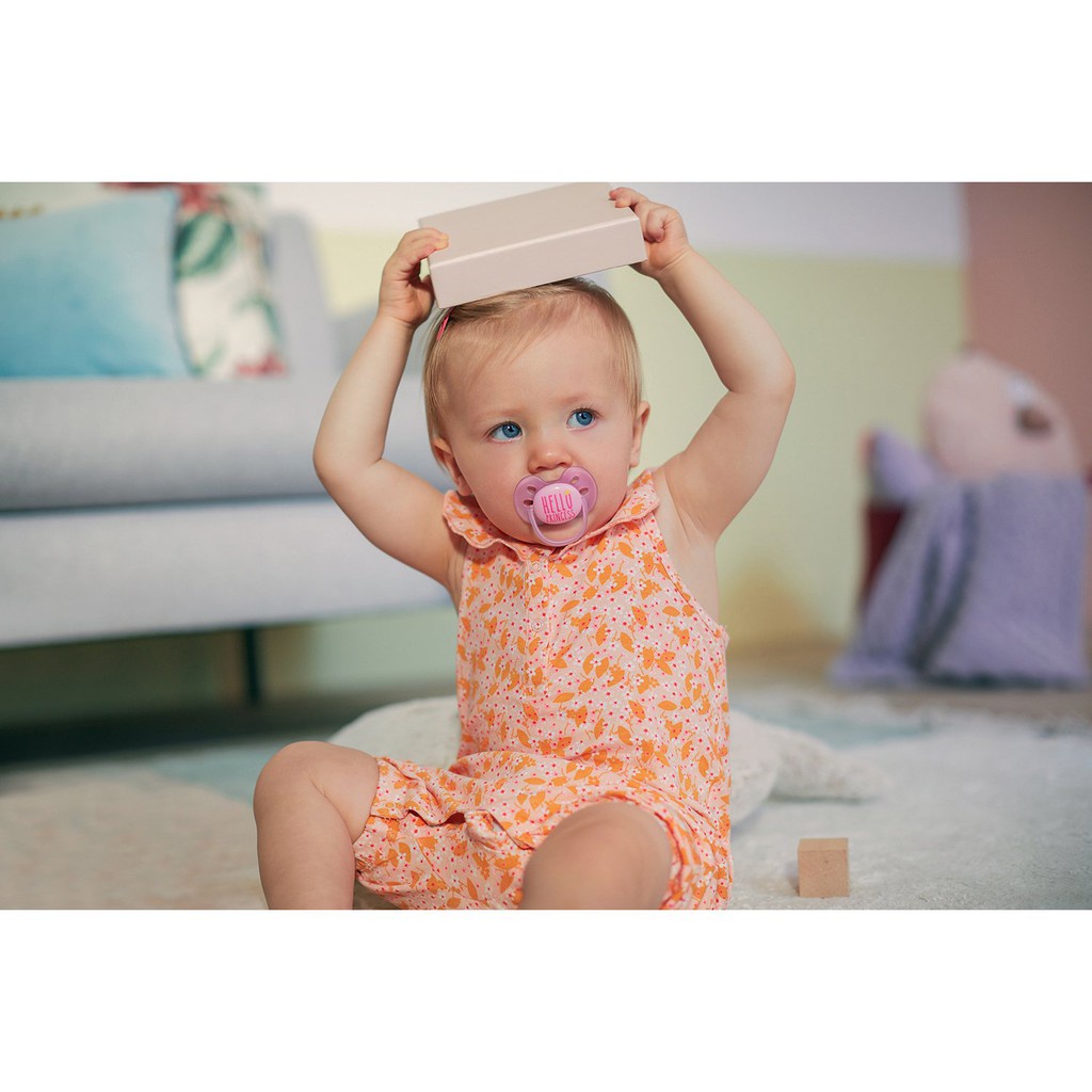 Empeng Bayi Pacifer Philips Avent Soother Soft 6-18m Girl 1Pcs SCF529/01