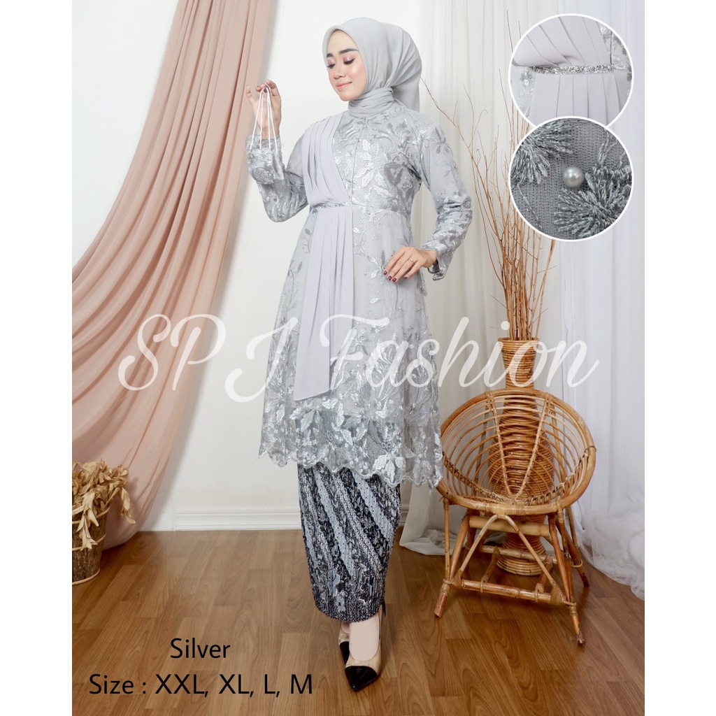 GRAND DESAIN KEBAYA TUNIK TERBARU/KEBAYA SELENDANG MODERN/KEBAYA PESTA/KEBAYA WISUDA/KEBAYA LAMARAN/KEBAYA KONDANGAN/KEBAYA TULLE TERBARU BY SPJ_FASHION/BEST SELLER KEBAYA NOW