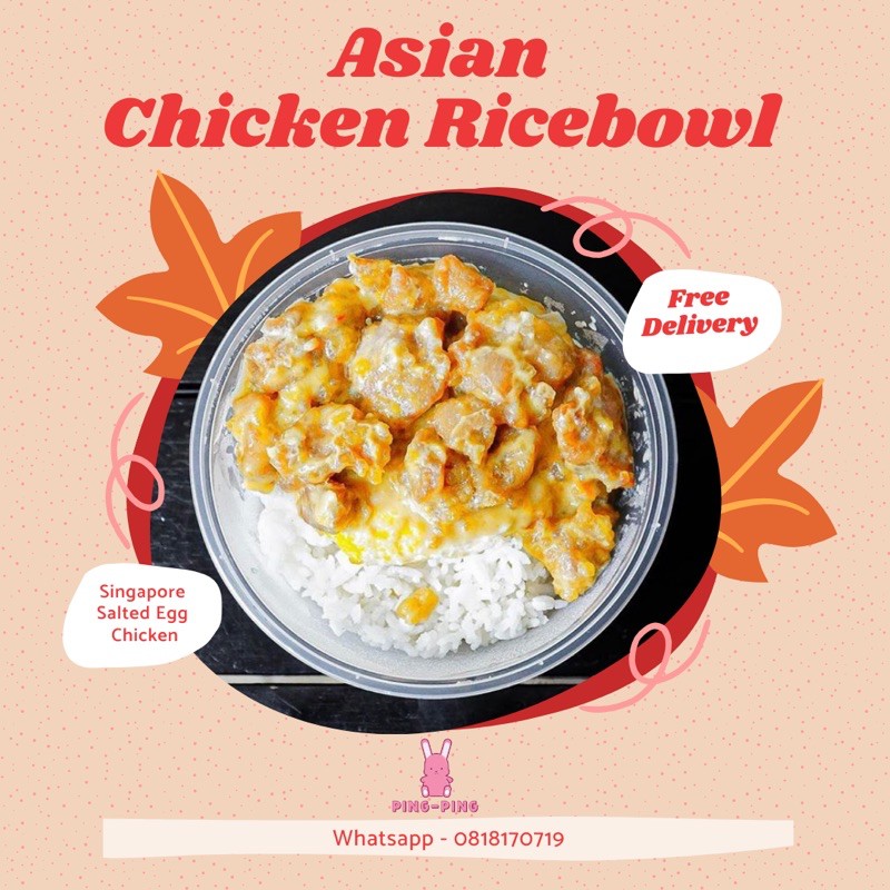 

Chicken salted Egg Ricebowl