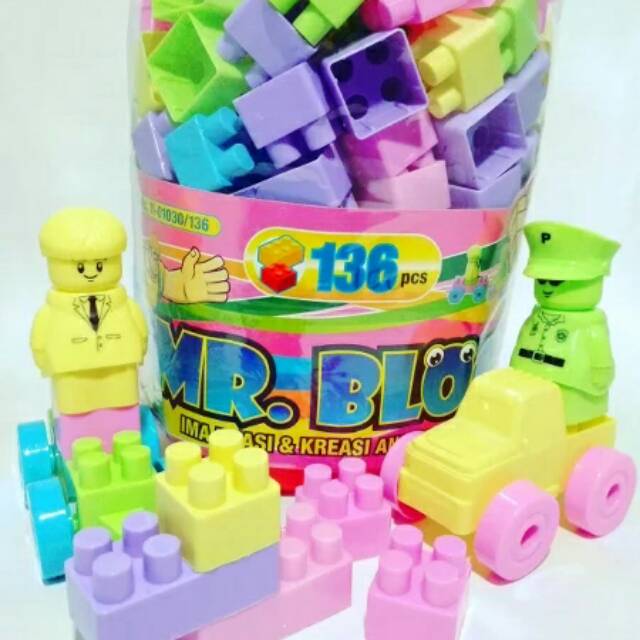 Jual Mainan Blok Lego Besar Isi 136pcs | Shopee Indonesia