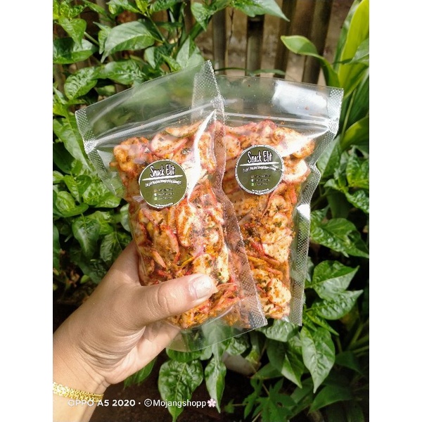 

KERUPUK SEBLAK BANTET DAUN JERUK (100g) Snack Elit