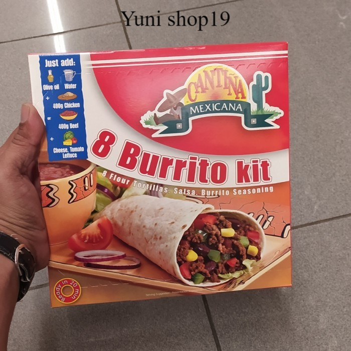 

kulit tortila cantina burrito isi 8 sudah termasuk bumbu 525g