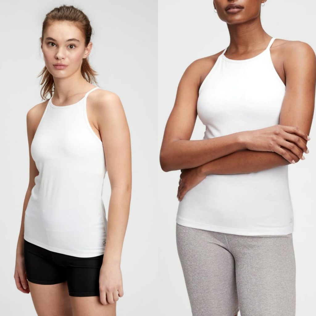 Gap breathe halter-neck tank top