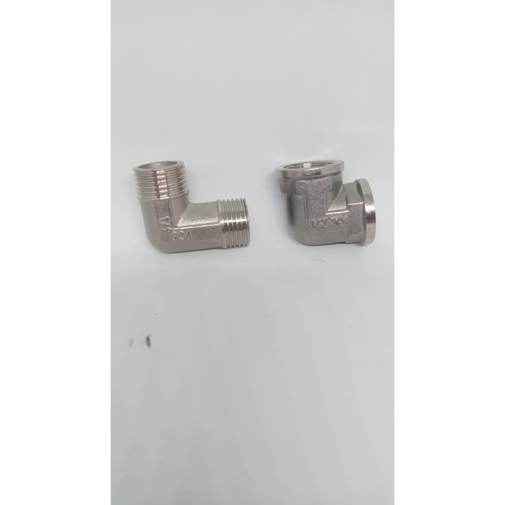 Knee Siku L Drat Luar-sambungan pipa stainless 304