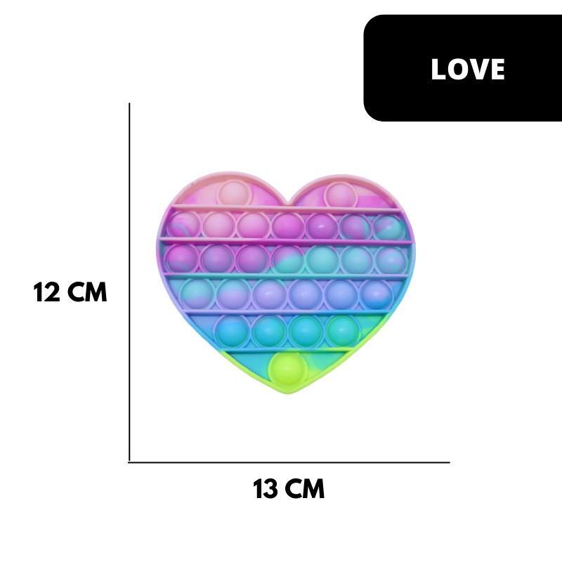 (MI) Pop It Rainbow Paddle Colour-LOVE