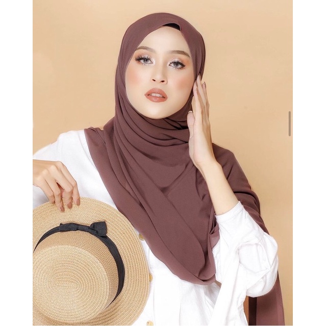 PASHMINA CERUTY BABYDOLL / PASHMINA CERUTY PREMIUM-DARK BROWN