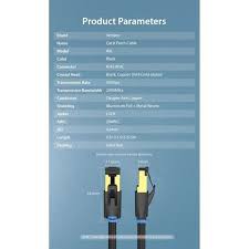 Vention 2M Kabel Lan RJ45 Cat8 Cat.8 Gigabit 40Gbps SFTP Gold