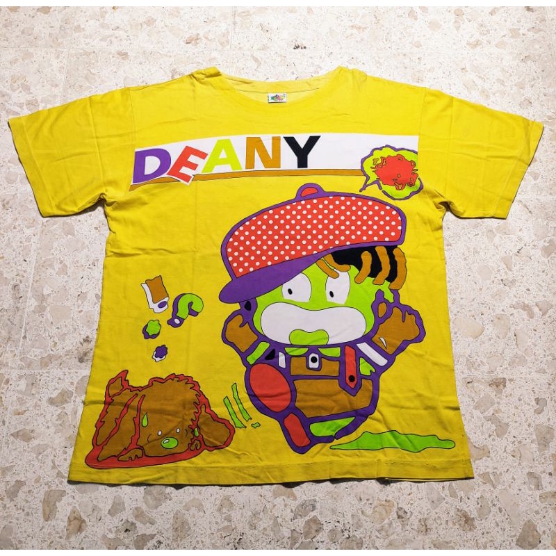 BAJU KAOS ATASAN WANITA DEWASA KUNING BESAR