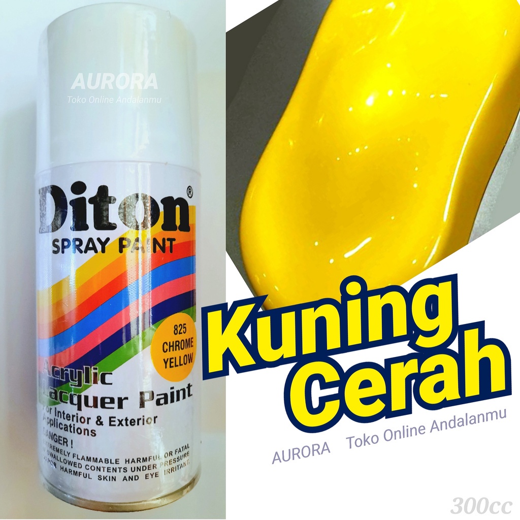 

Diton Chrome Yellow 825 Kuning Cerah Solid Mengkilap 300cc