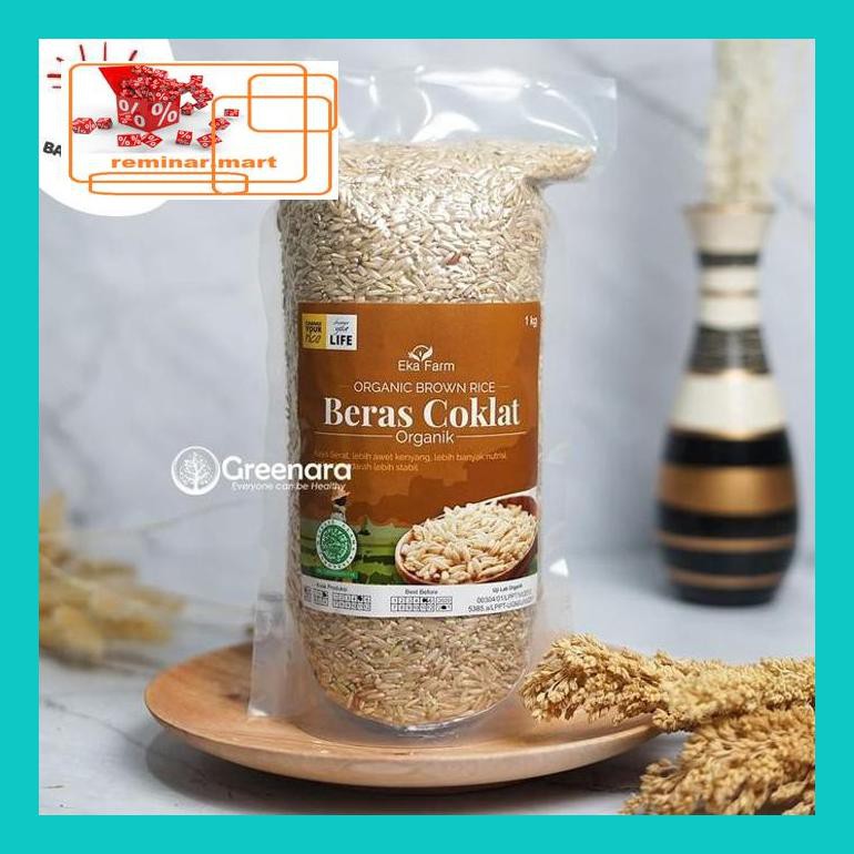 

S0Bers Beras Coklat Organik 1Kg Ekafarm Ric0S50B