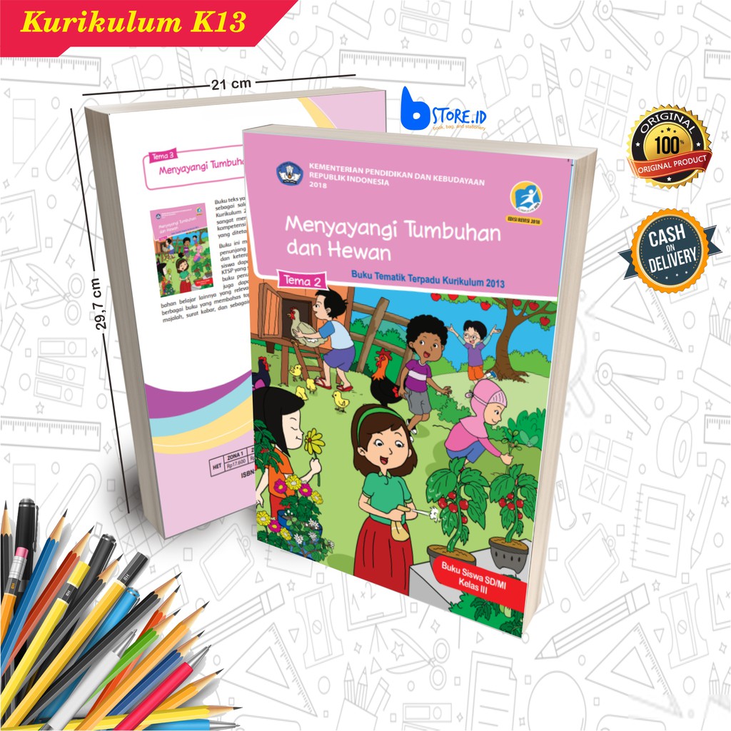 Buku Pelajaran Tematik SD Kelas 3 Semester 1 &amp; 2/Kurikulum 2013