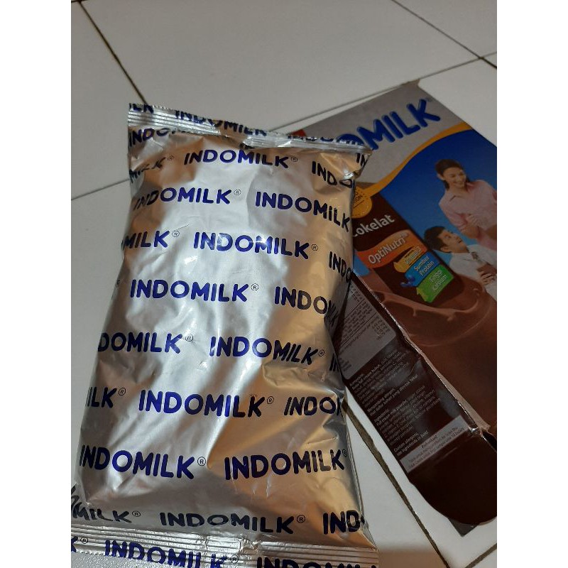 INDOMILK susu bubuk coklat 400g MINUS KARDUS RUSAK exp may 22