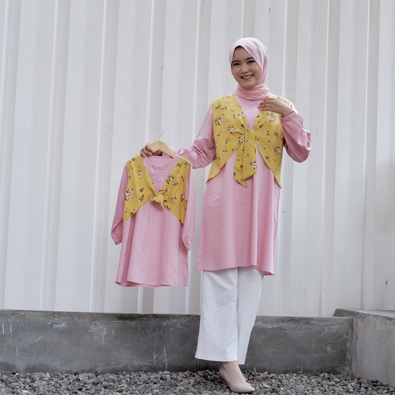 TUNIK COUPLE IBU DAN ANAK BAJU COUPLE IBU DAN ANAK FREYA TUNIK [Harga Terpisah]