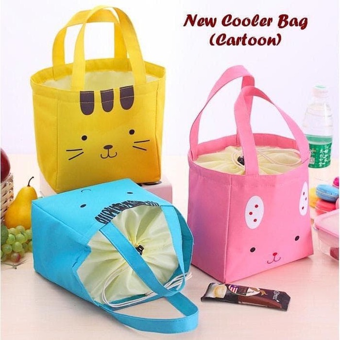 TAS BEKAL ANAK TAHAN PANAS &amp; DINGIN/ ANIMAL CUTE FACE LUNCH COOLER BAG