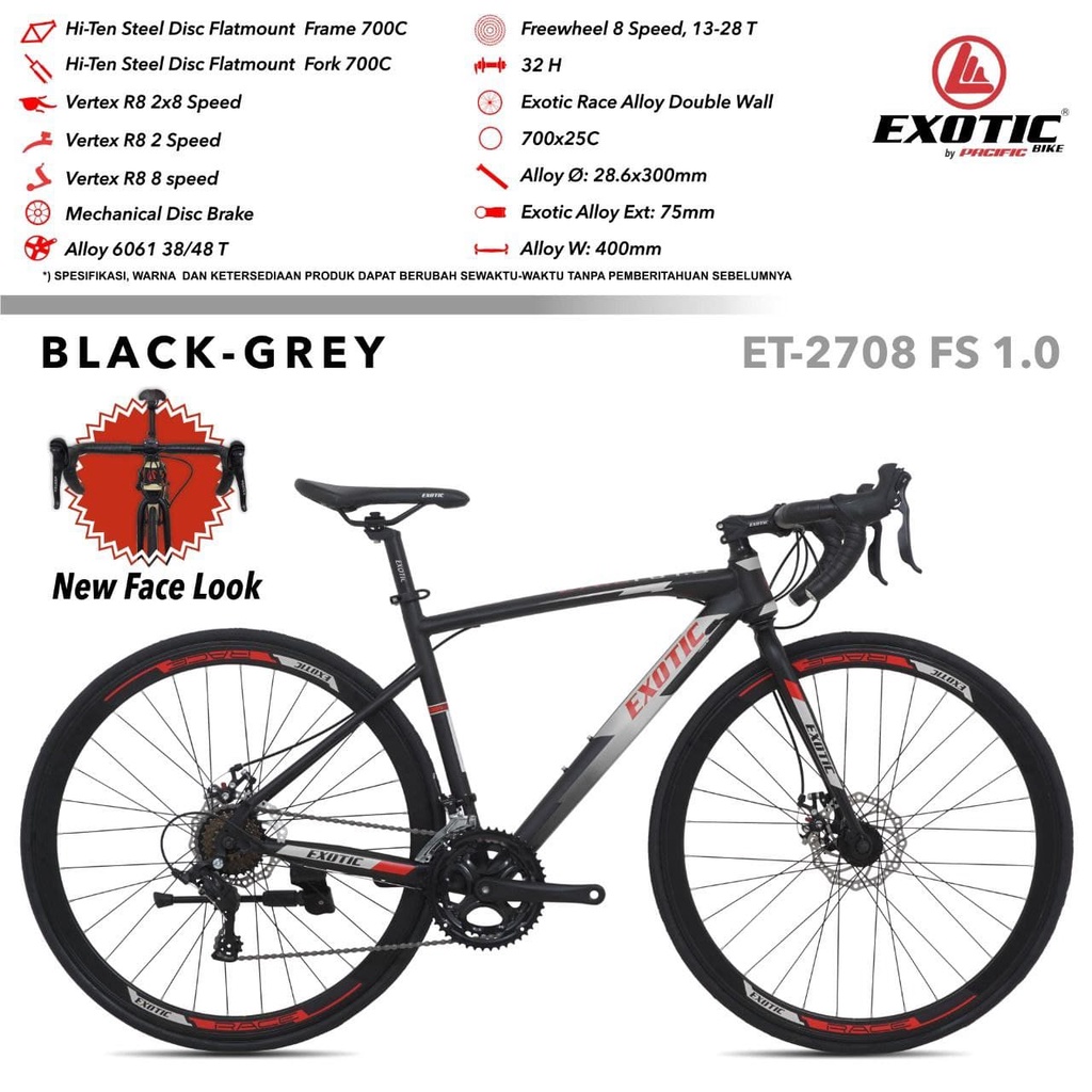 SEPEDA BALAP / ROAD BIKE 700 EXOTIC ET-2708 FS 1.0