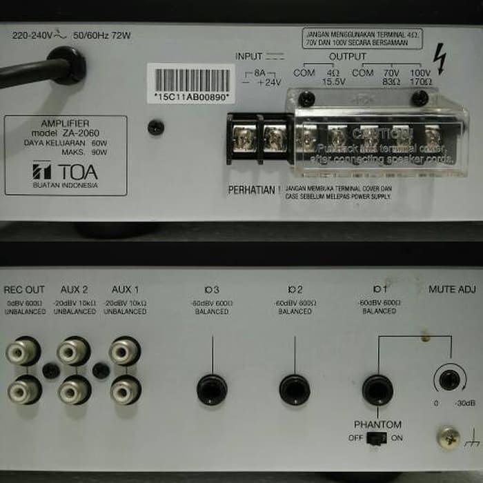 Power Amplifier TOA ZA 2060